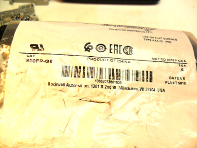 ALLEN BRADLEY 800FP-G6 22mm Momentary Push Button,Guarded Push Button,