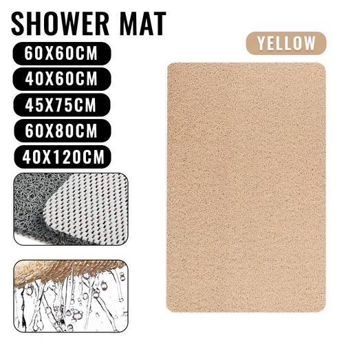 Shower Mat Rug Anti Slip Loofah Bathroom Bath Mat Carpet Water Drains Non Slip - Picture 21 of 21