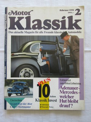 Motor Klassik - Oldtimer-Motor-Magazin - Ausgabe 2/1991 | eBay