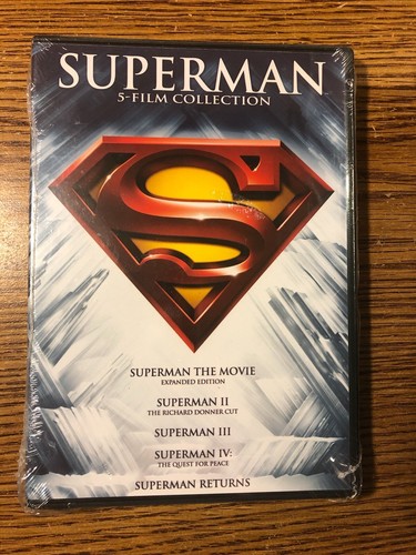 Superman 1 2 3 4 5-Film Collection DVD 5-Disk Movie Set I II III IV V Returns DC - Picture 7 of 9