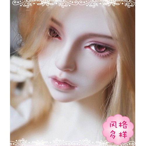 1/3 BJD Doll Female Bare Nude Resin Ball Jointed Eyes Handmade Face Makeup Gift - Bild 4 von 5