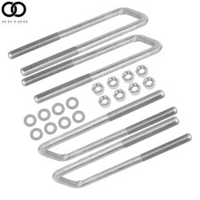 4pcs Square U-bolts 2.5 Wide Leaf Springs 8.75 Long For 88-19 Silverado Sierra 4pcs Square U-bolts 2.5 Wide Leaf Springs 8.75 Long For 88-19 Silverado Sierra
