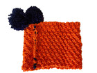 Ob.D. Handmade, Hand Knit, REFLECTIVE Team Spirit Snood/Cowl, Orange & Blue — photo 8