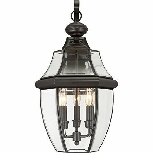 Quoizel NY8318Z 3-Light Newbury Outdoor Lantern in Medici Bronze - Picture 4 of 7