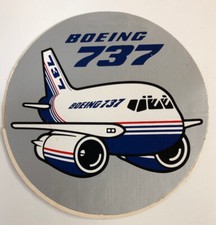 Vintage Boeing 737 300 Decal StickerLabel Airplane