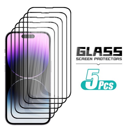 For iPhone 16 15 14 Pro Max 13 12 11 8 Plus Full Cover Tempered Glass Protector - Photo 16 sur 16