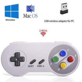 Wireless Super Nintendo SNES Retro Controller Gamepad for PC MAC Raspberry Pi