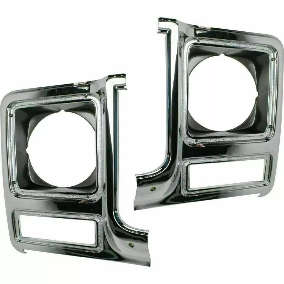 New Front Grille Headlight Bezels 3PC Fits 1979-1980 Chevrolet C/K Series Pickup Foto 3 de 4