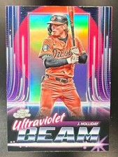 Jackson Holliday 2025 Topps Cosmic Chrome #UB-17 Ultraviolet Beam Orioles