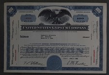 32 X United States Gypsum Company lata 1950. div. Wartości nominalne