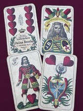 Antikes Kartenspiel Spielkartenfabrik Julius Booch Werdau Sachsen um 1904 - Rar