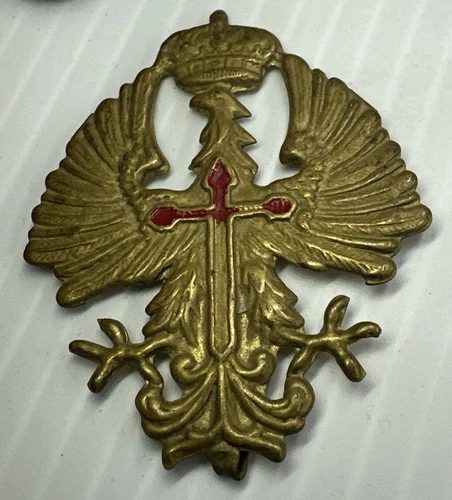 WW2 era Spanish Fascist Franco Cap Helmet Insignia Civil War Military Tanker