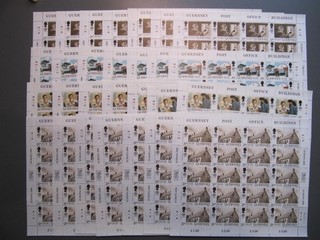 EUROPA CEPT Guernsey 1990 8 Kleinbogen Sätze postfrisch/ (MNH) € 480
