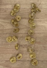 Set of 2 Katherine's Collection Gold Wire Swirl Drop Dangle Ornaments - 17" L