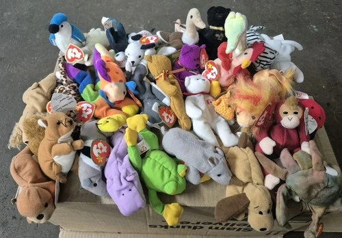 Vintage Lot of 32 Mini Ty Beanie Babies