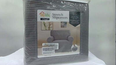 Easy-Going Stretch Chair Cover Elastic Light Gray Soft