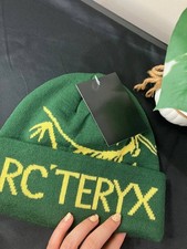 Arc'teryx NWT Bird Word Toque Beanie - Green Void Wool Winter Ski Hat Unisex