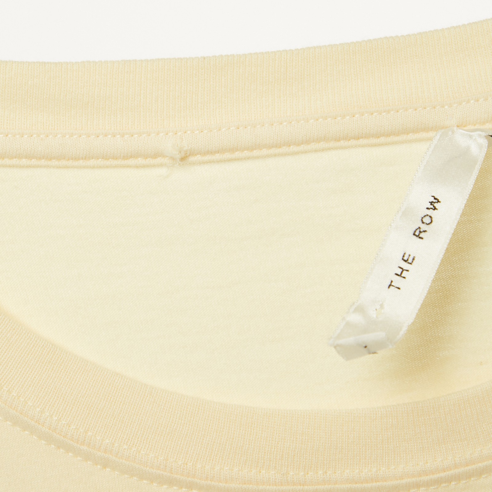 FILA T shirt girocollo The Row in cotone giallo chiaro XXS