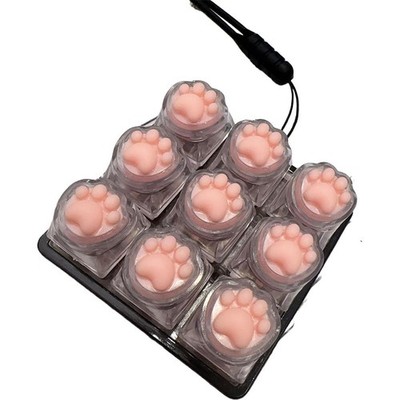 Keyboard Fidget Toy 9-in-1 Keyboard Button Finger Clicker Toys Stress Reli ANX