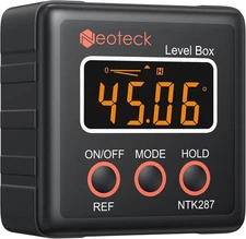 Neoteck 360° Digital Protractor Magnetic Level Box Gauge Angle Meter LCD Finder