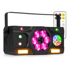 Fuzzix Stellar2 DJ Disco Light Multi Effect Lighting with Laser & Gobo Projector