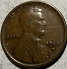 1913-S 1C BN Lincoln Cent ~ Fine ~ #1994