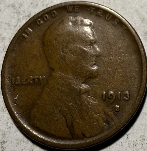 1913-S 1C BN Lincoln Cent ~ Fine ~ #1994