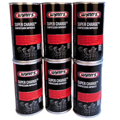 6x 325ml WYNNS Super Charge Motorölzusatz Additiv Ölzusatz Weniger Ölverbrauch
