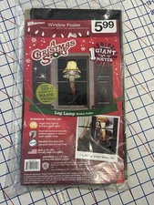 A Christmas Story WOWindow Leg Lamp Light Up Window Poster New Sealed RARE!