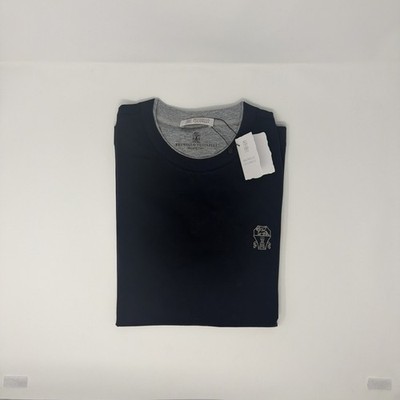 BRUNELLO CUCINELLI Blue /gray Layering T-shirt.  Large
