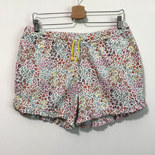 Lands End Girls Shorts XL 14/16 Floral Ruffle Hem Pull On Summer Casual Cotton