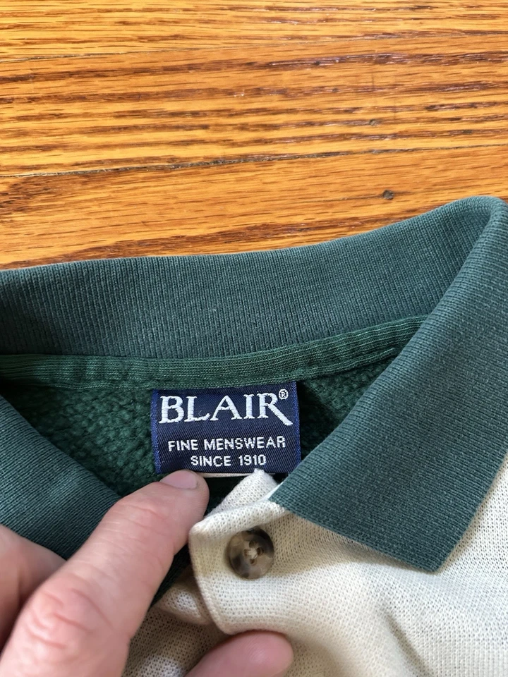 Vintage Blair Mens Long Sleeve Collared Shirt With Aztec Design Size Large - Image 3 of 4