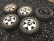 Renault Clio or Kangoo 14” alloy wheels 2005 and steel spare 3 new Michelin.