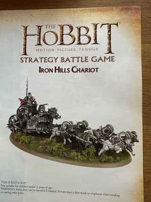 LOTR Hobbit Middle Earth Iron Hills Zwerge Streitwagen ungebaut verpackt selten