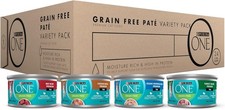24Pack High Protein Grain Free Pate Wet Cat Food Variety Pack 3 oz. Cans 10.63 per gallon