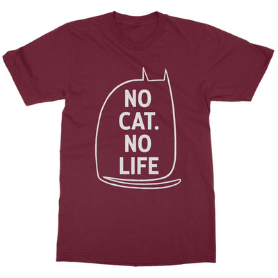 No Cat No Life Graphic Kawaii Gothic Style Unisex T-Shirt