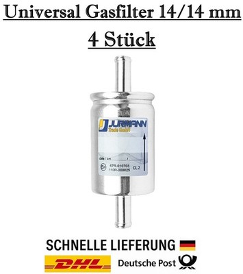4x Jurmann Universal LPG CNG Autogas Filter - Ersatz Gasfilter FL01 14 / 14 mm