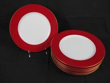 (7) Ten (10) Strawberry Street Halo Dinner Plates 10 1/4"