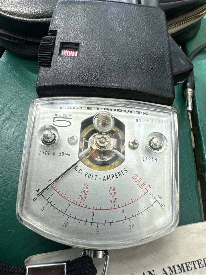 KYORITSU KEW SNAP 5 AC Volt Amperes METER CASE & LEADS-Japan - Image 2 of 4