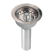 Elkay 3-1/2" Drain Fitting Stainless Steel Body with, Strainer Basket Matte