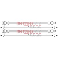 2X Metzger BremsschlÄUche Vorne Beidseitig Passend FÜR Renault Clio Modus