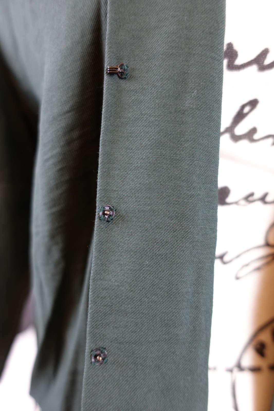 Th SEI Womens Snap Button Blazer Jacket Green Siz… - image 8