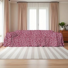 Copridivano Antiscivolo Stampa Cuori-35% Cotone 65% Poliestere,6 Colori 2 Dimens