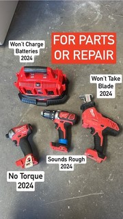 Milwaukee 2625 20 Saw 48 59 1806 Charger 2606 20 Drill & 2760 20 Surge PARTS