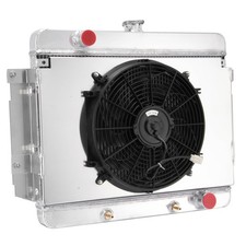 4-Row Alum Radiator  Fan Shroud 69-70 Impala Caprice Bel Air 4.1-7.4L