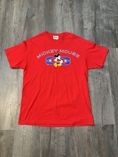 VTG 90s Mickey Mouse Disney T Shirt LG Disney World Made In USA A139