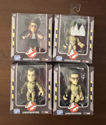 Ghostbusters Action Vinyls The Loyal Subjects Egon Ray Peter Janine - Lot of 4