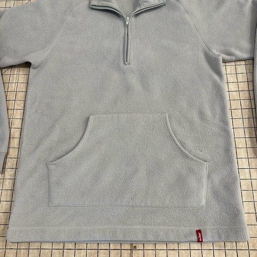 Vintage Levi’s Pullover Medium 1/4 Zip Fleece Polyester Red Tab - Picture 6 of 20