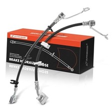 Rear Driver and Passenger Side Brake Hydraulic Hose Compatible with Select