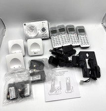 AT T 4 Handset Answering System Model EL52429 White/Silver